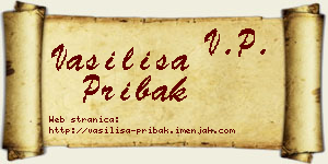 Vasilisa Pribak vizit kartica